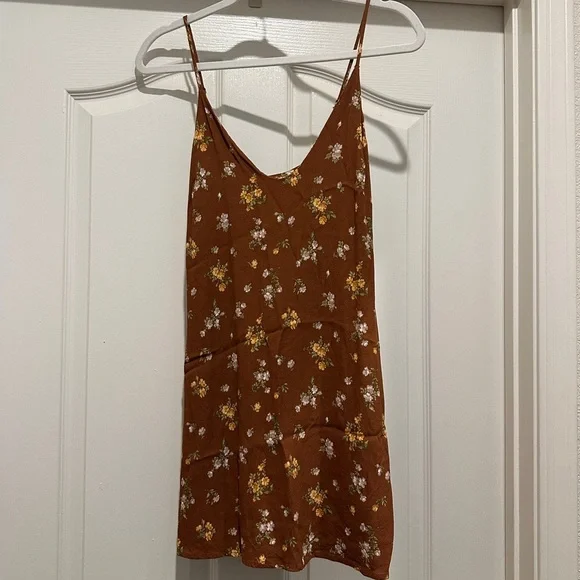 Reformation Ventura floral-print slip dress in Brown - size S - Picture 8 of 12